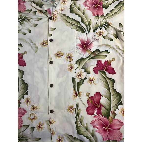 The Hawaiian Original Men’s Button up Aloha Floral Design Shirt Sz XXXL White - Picture 7 of 8